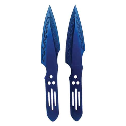 2 Piece Throwing Knife Blue | BodyGuard X
