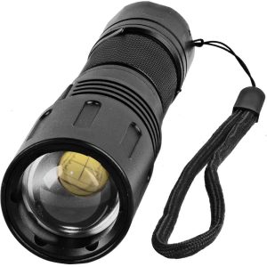 3000-Lumen LED Self-Defense Zoomable Flashlight